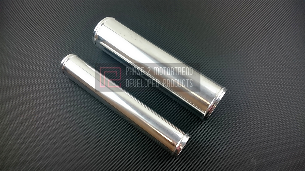 P2M P2-AS200 Polished Aluminum Pipe, 2" ID, 30cm Length, 1.5mm Thickness