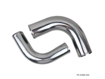 P2M P2-AS90-275 Polished Aluminum Pipe, 2.75" ID, 30cm Length, 1.5mm Thickness