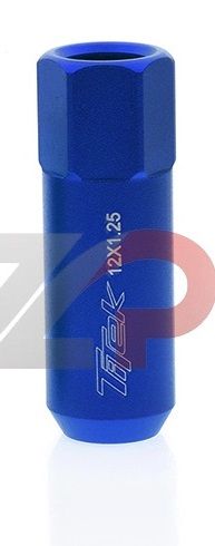 Titek Lightweight High Grade 7075 Aluminum Lug Nuts M12x1.25, Blue Long - QUANTITIES LIMITED!!!