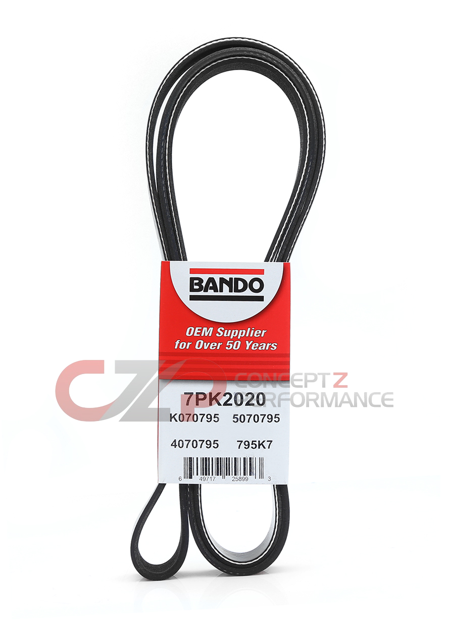 Bando 6PK1180 Belt, Alternator, Power Steering, Water Pump Idler for Stock Crank Pulley - Nissan 350Z 03-07/06 Z33