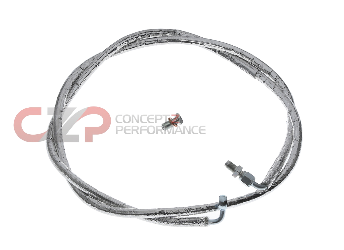 Technafit Stainless Steel Braided Full Length Clutch Line, Insulated, Master to Slave, Short 68" - Nissan 300ZX 90-96 Z32