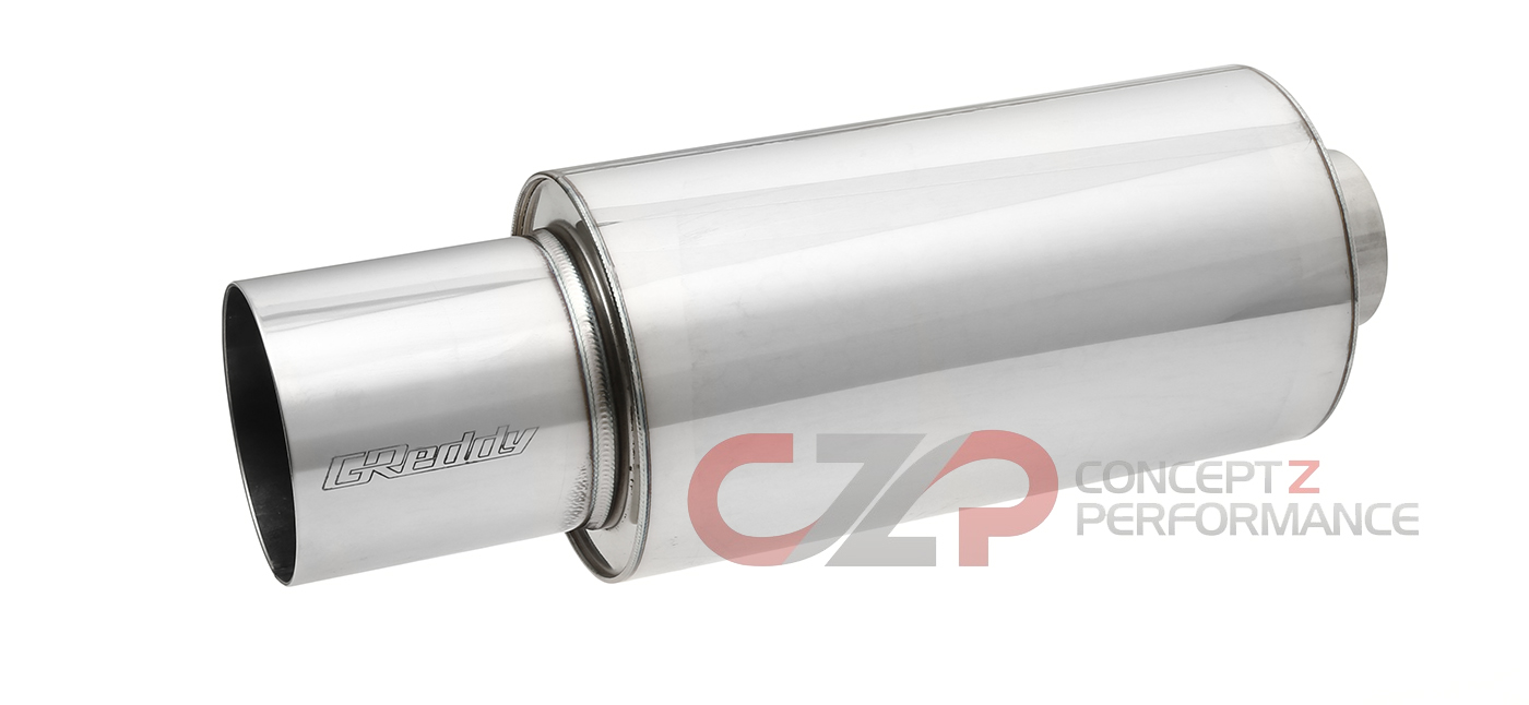 Greddy Revolution RS Universal Exhaust Muffler 3" Inlet 4.5" Removable Tip