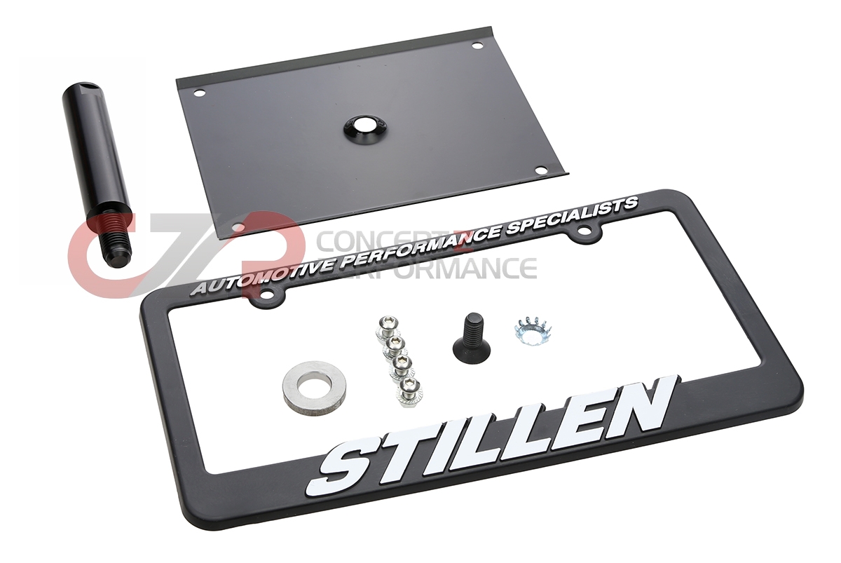Stillen 105460 No Drill License Plate Relocator, 22mm Thread Base - Nissan 350Z / Infiniti G35