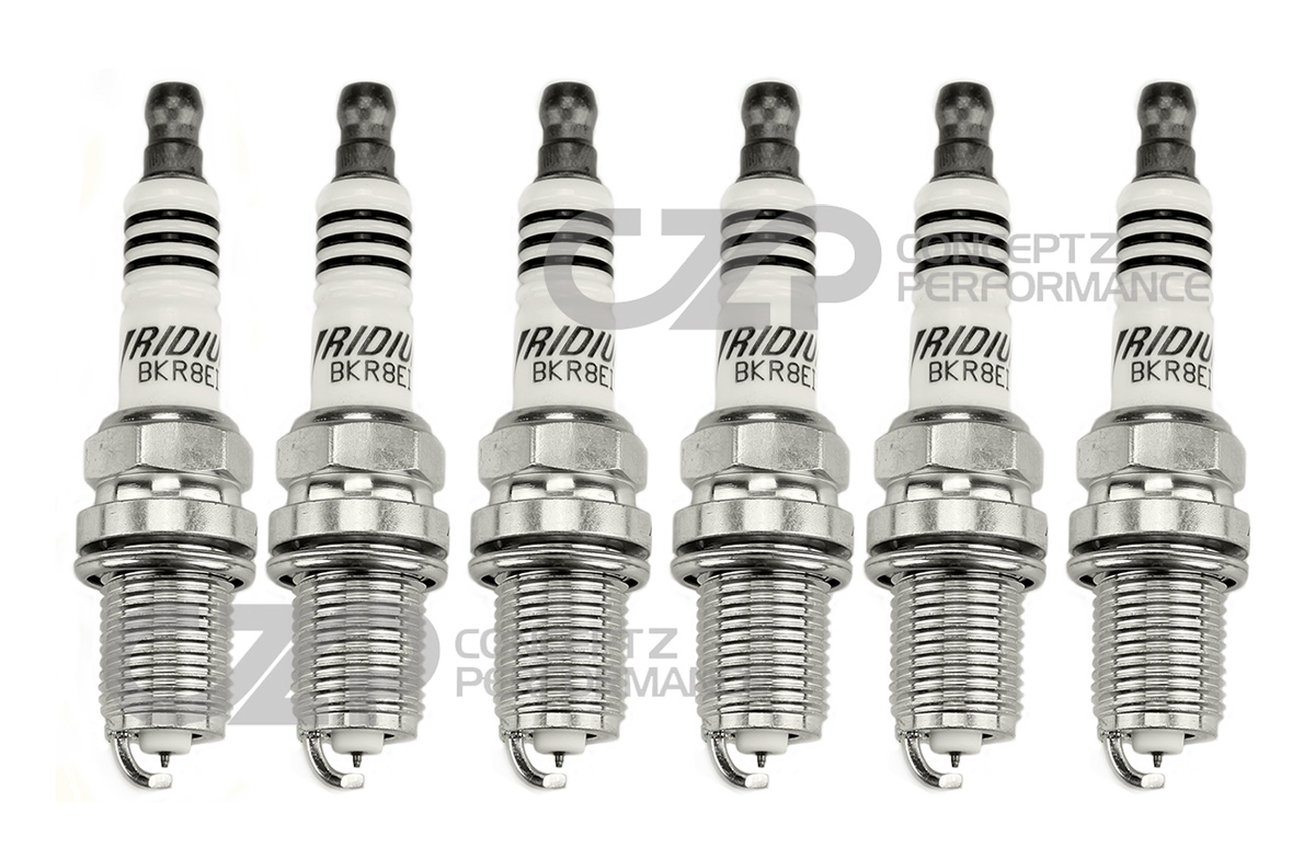 NGK BKR8EIX 2668 Iridium Spark Plug 6 Pack Set, Heat Range #8, Nissan 90-96 300ZX Z32