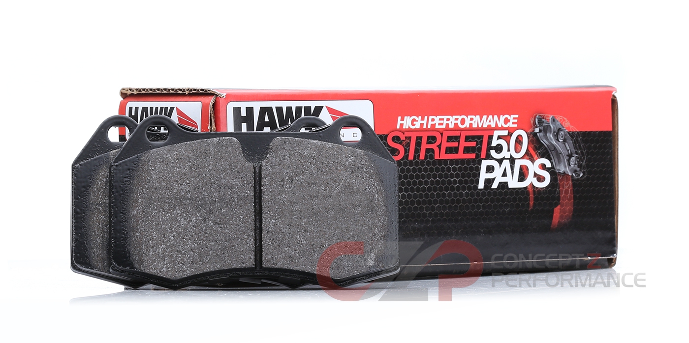 Hawk Performance Street 5.0 Brake Pads, Rear w/ Standard Non-Sport Calipers - Nissan 350Z Z33