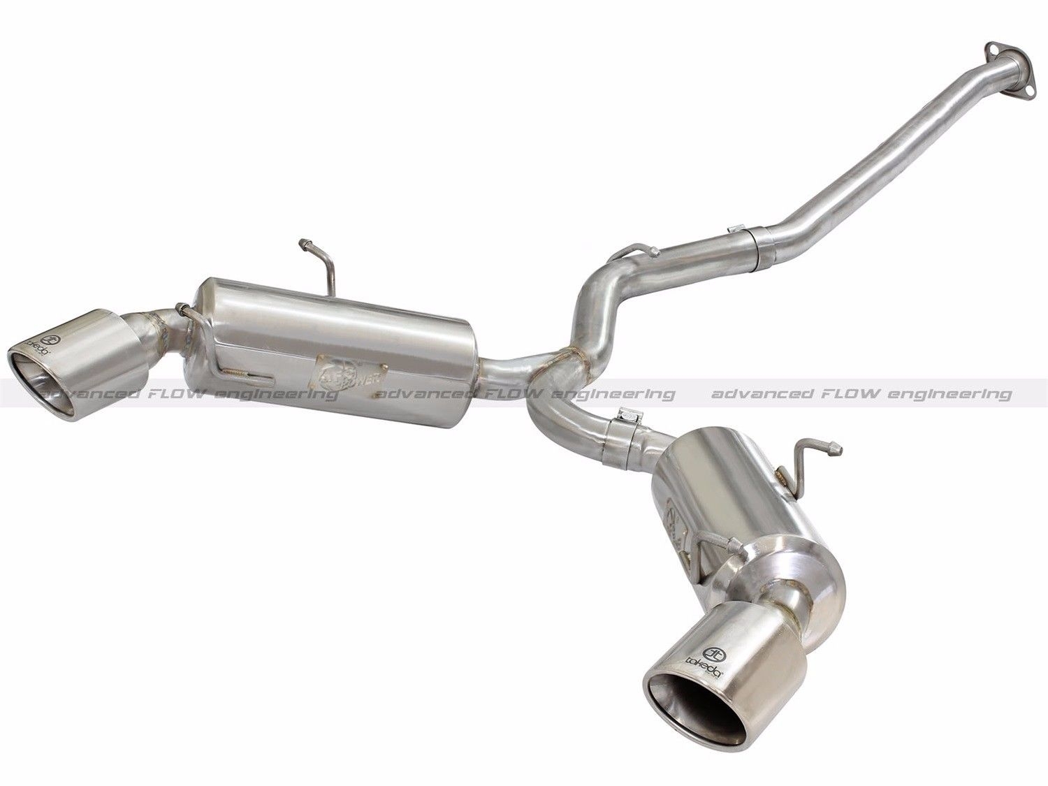 aFe Takeda Exhaust Axle-Back 13-15 Scion FRS / Subaru BRZ 304SS Polished Dual Tips Exhaust