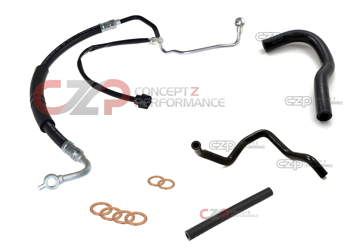 CZP OEM Complete Power Steering System Hose Kit, LHD Models Only - Nissan 300ZX 90-96 Non-Turbo NA / 94-96 Twin Turbo TT Z32