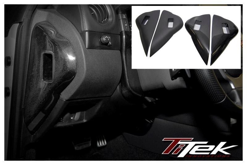 Titek Carbon Fiber Dash Side Panels (Gloss Finish) - Nissan GT-R R35