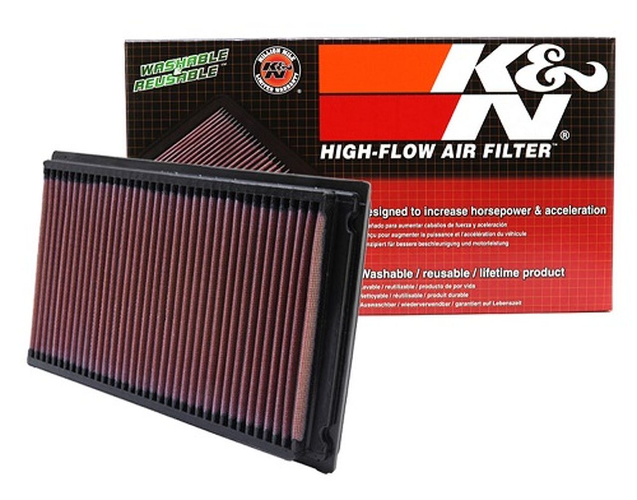 K&N Drop-in Air Intake Filter, VQ35DE - Nissan 350Z / Infiniti G35