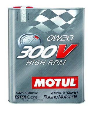 Motul 300V HIGH RPM 0W20 Synthetic Ester Oil - 2 Liters