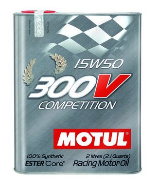 Motul 300V COMPETITION 15W50 Synthetic Ester Racing Oil - 2 Liters