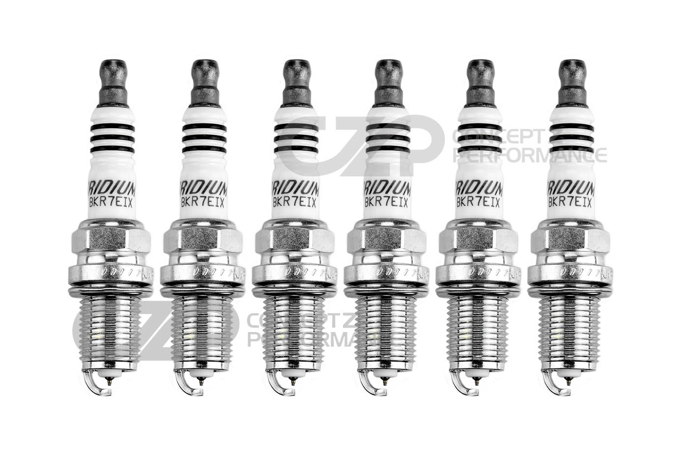 NGK Iridium Spark Plug Set, Heat Range #7, BCPR7EIX-11 .044" Gap - Nissan Skyline GT-R 89-02 R32 R33 R34 RB26DETT