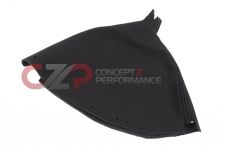 The Tuning-Shop Ltd FITS Nissan 350Z 2002-2008 Shift Boot Black Leather Double Blue Z Embroidery 