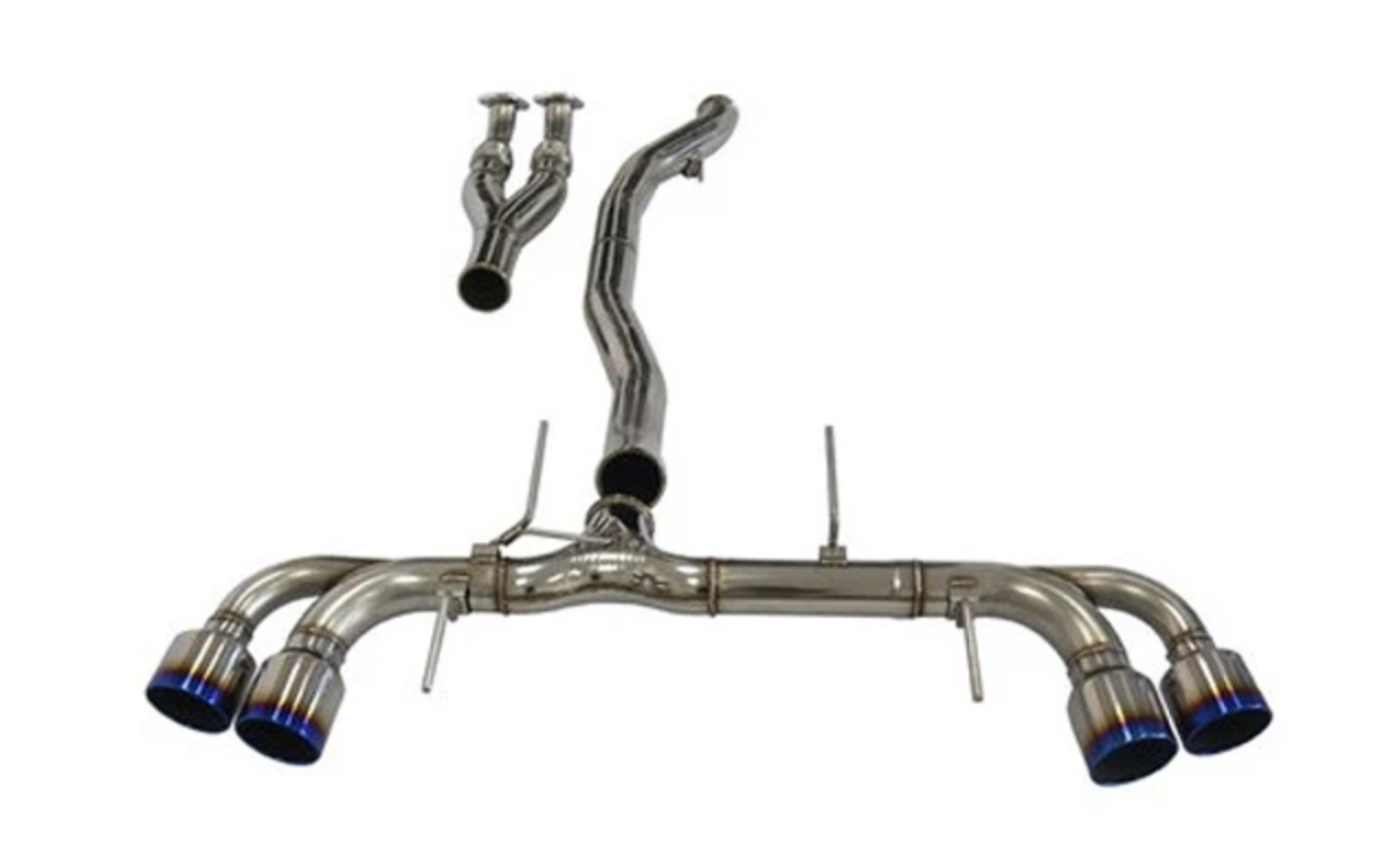 HKS Racing Muffler, Catback Exhaust System, 4" Non-Resonated - Nissan GT-R R35