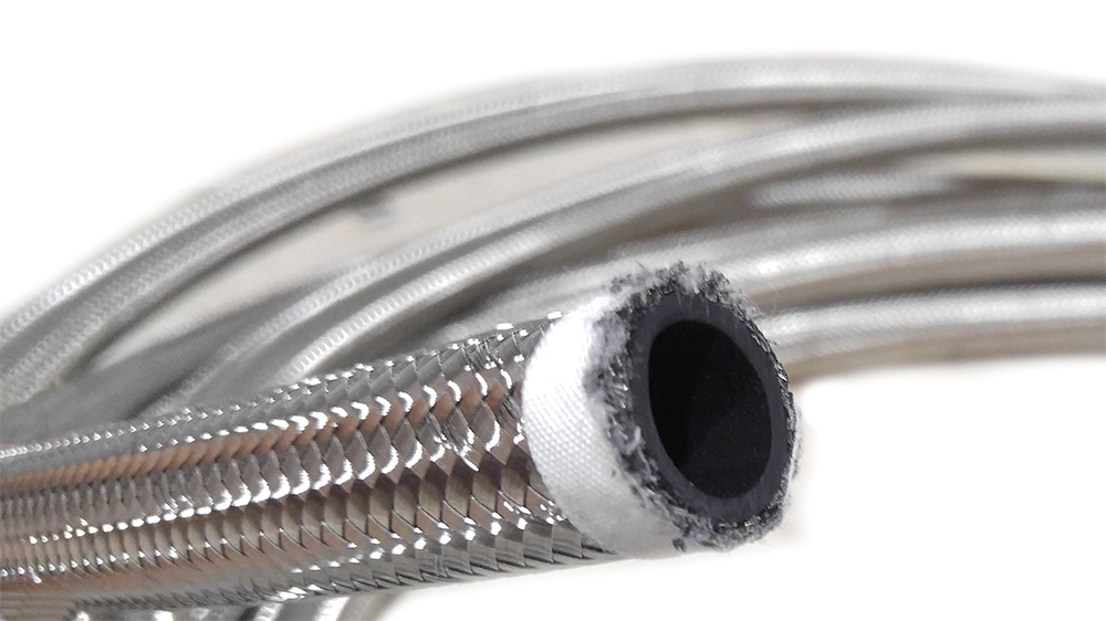 FLF Stainless Steel AN Braided Hose - 50 Foot Roll