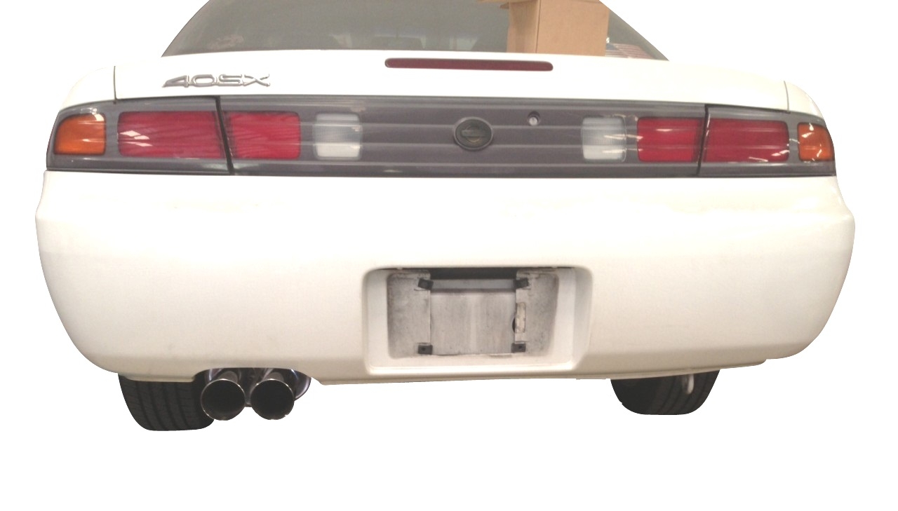 ISR Performance MB SE Type -E Dual Tip Exhaust - Nissan 240SX 95-98 S14