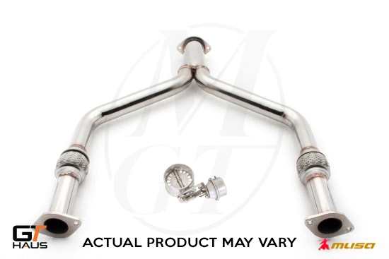 GTHAUS Musa Stainless Steel Front Y-Pipe Colletion Section V.C. (Valve Control) - Infiniti QX70 S51
