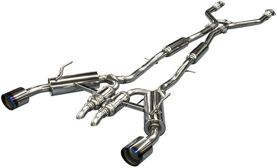 HKS Stainless Steel Catback Exhaust System, Full Dual Muffler - Infiniti Q60 Coupe 17+ CV37 AWD & RWD