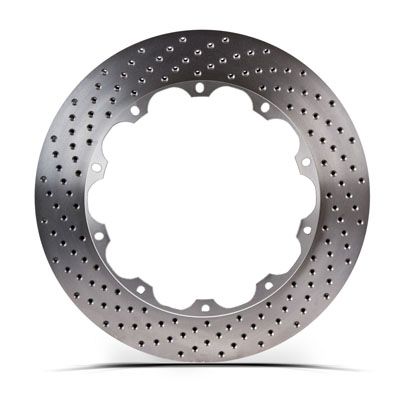 Stoptech Aero Rotor Replacement Rear Disc w/ Hardware, LH Drilled - Nissan 350Z Brembo 03-08 Z33
