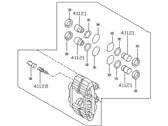 Caliper Assy-front Rh,w/o Pad & Shim