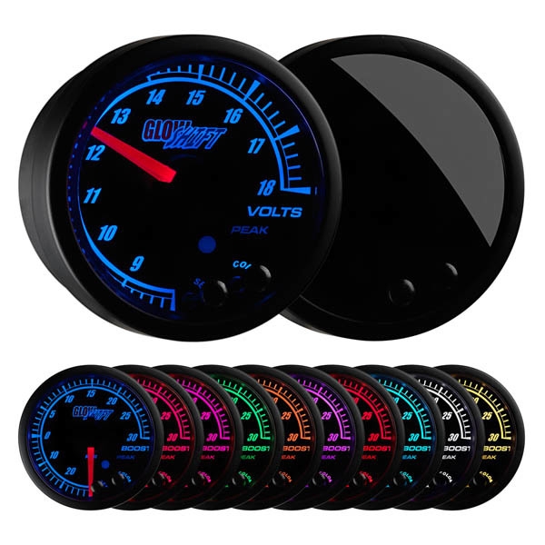 glow shift guage button