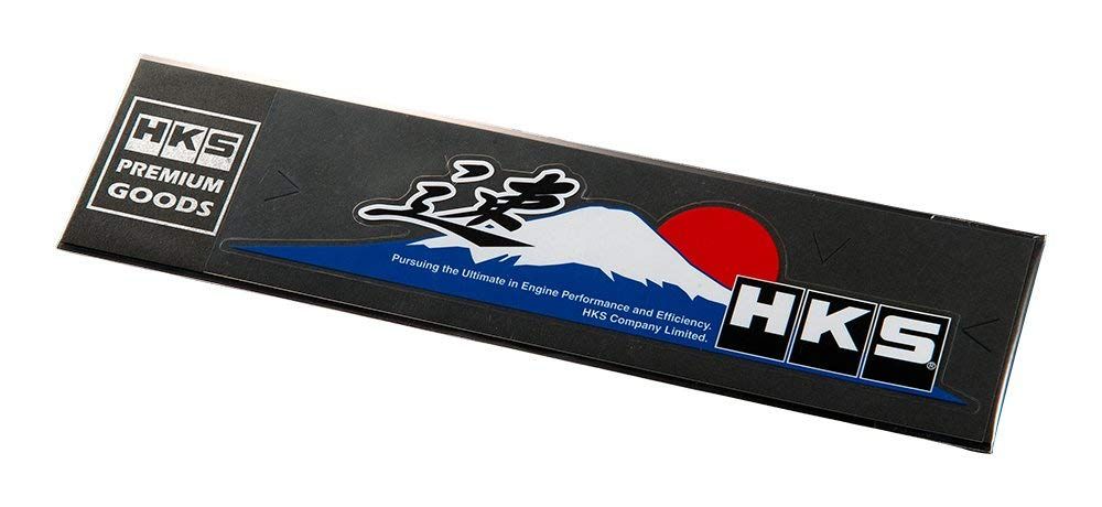 HKS 51003-AK116 HKS Brushed Silver Fujiyama Decal Sticker Mt Fuji Genuine JDM