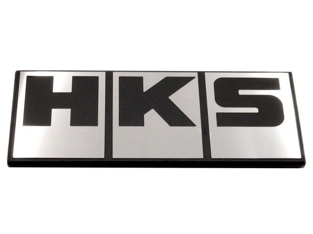 HKS Silver Block Logo Emblem