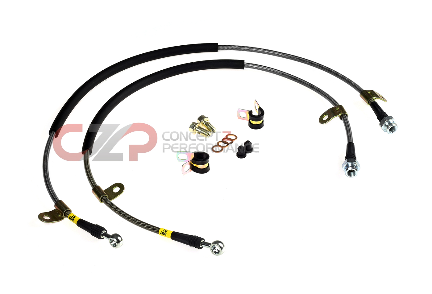 Stoptech Stainless Steel Brake Lines, Front - Nissan GT-R R35
