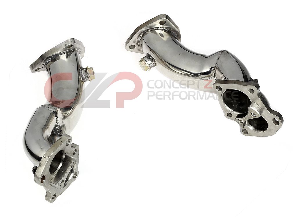 2.5" Stainless Steel Divorced Flange Downpipes, 5 Bolt - Nissan 300ZX Z32