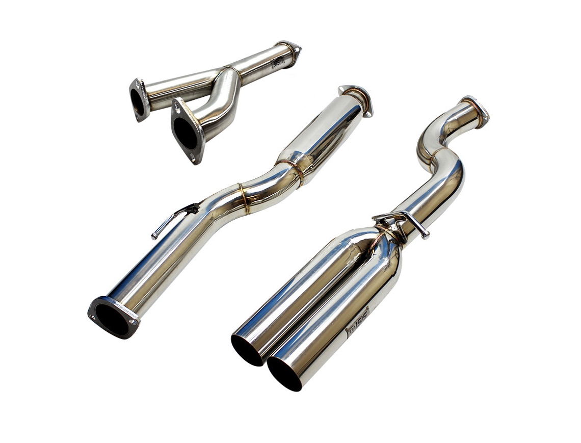 ISR Performance EP (Straight Pipes) Dual Tip Exhaust - Hyundai Genesis Coupe 3.8
