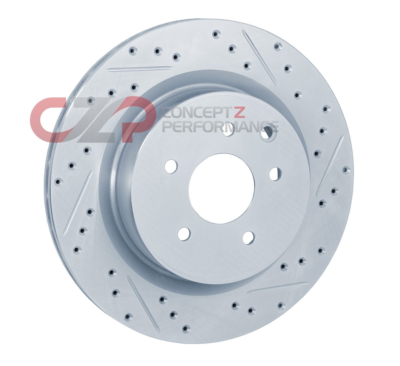 Stoptech Rotor Rear LH Drilled/Slotted Brembo Track, 12.75" - Nissan 350Z Z33 / Infiniti G35 03-04 V35