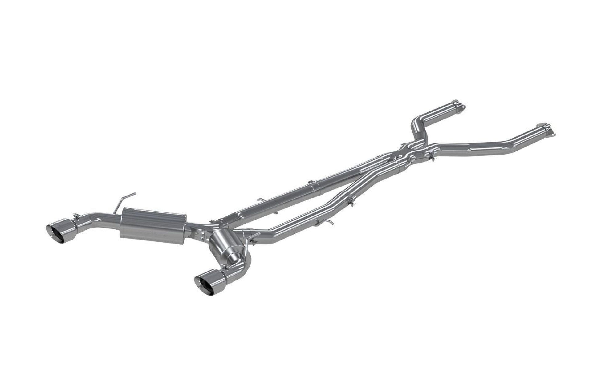 MBRP Pro Series 3" Cat-Back Exhaust System, Dual Rear Exit w/ 4.5" Stainless Steel Tips - Infiniti Q50 3.0L RWD / AWD VR30DDTT