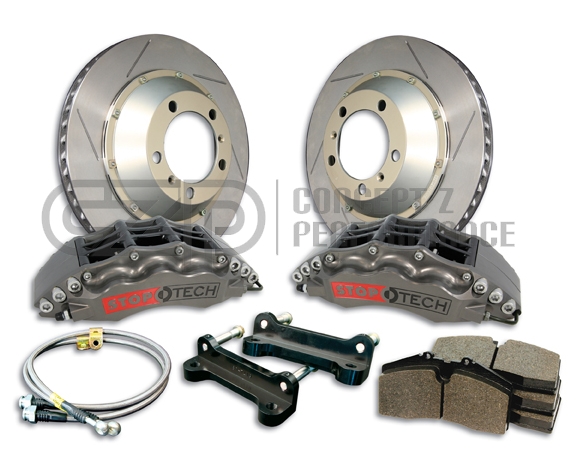 Centric / Stoptech Stoptech 300ZX Front 332mm 4-Piston Trophy Big Brake Kit  83.647.4600.R1 - Concept Z Performance