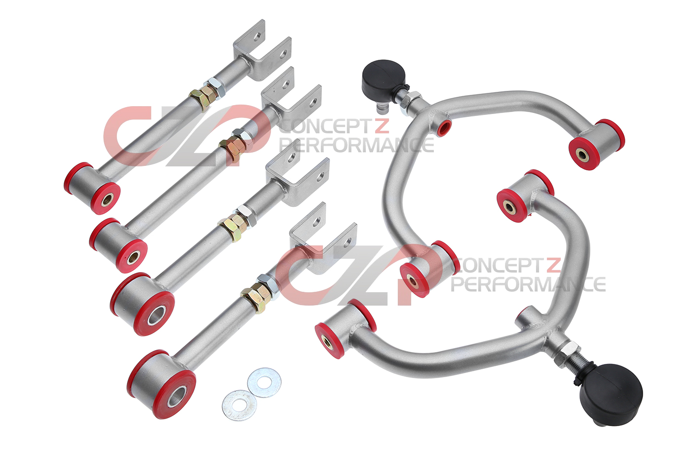 Kinetix Racing Front Adjustable Camber Upper Arms, Rear Camber / Traction Package  - Nissan 370Z / Infiniti G35 G37 Q40 Q60