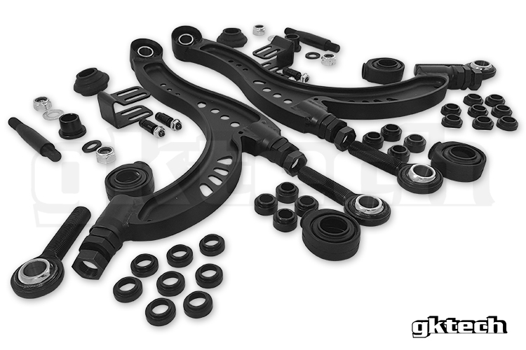 GKTech CNC Machined 4130 Chromoly Super Lock Lower Control Arms - Nissan Skyline R32 R33 R34, 300ZX Z32, 240SX S13 S14 S15