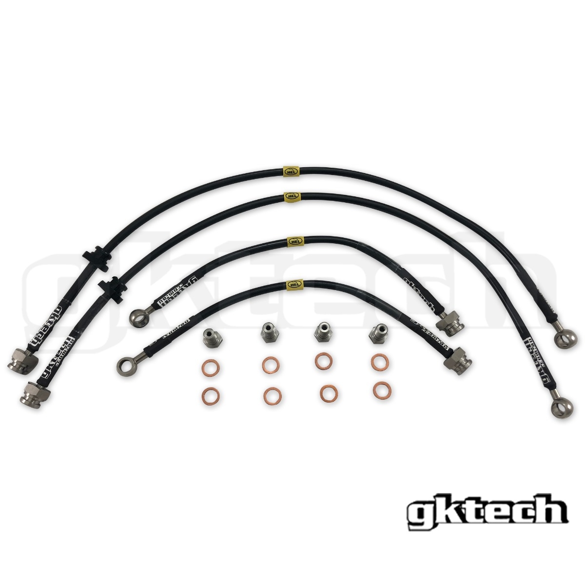 GKTech Braided Brake Lines (Front & Rear Set) - Nissan Silvia 240SX S14, S15