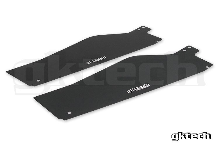 GKTech Radiator Cooling Panel Side Panels, Anodized Black - Nissan Silvia 240SX S13