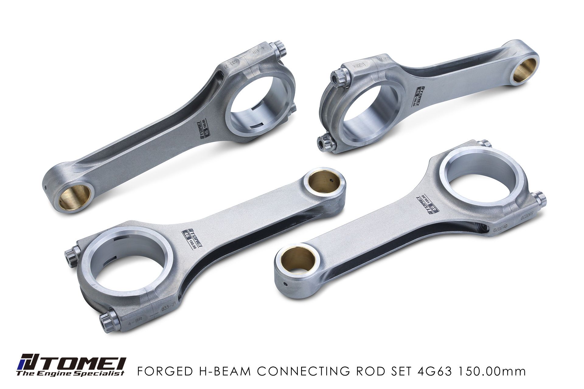 Tomei Forged H-Beam Connecting Rod Set 4G63 150mm
