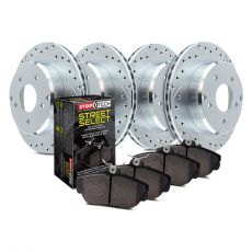 Slotted Stoptech 937.40030 Street Axle Pack Front