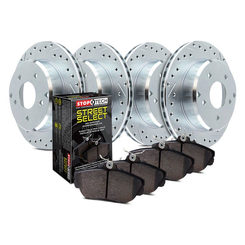 Stoptech 939.33501 Street Axle Pack Drilled Rear