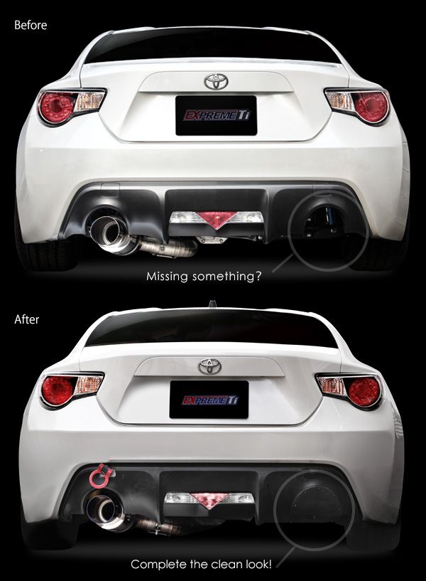 Tomei Early Model Carbon Fiber Rear Bumper Cover, LH - Scion FR-S