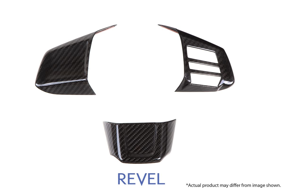 Revel Gt Dry Carbon Steering Wheel Insert Covers 15 18 Subaru Wrx Sti 3 Pieces 1tr4gt0as21 Concept Z Performance