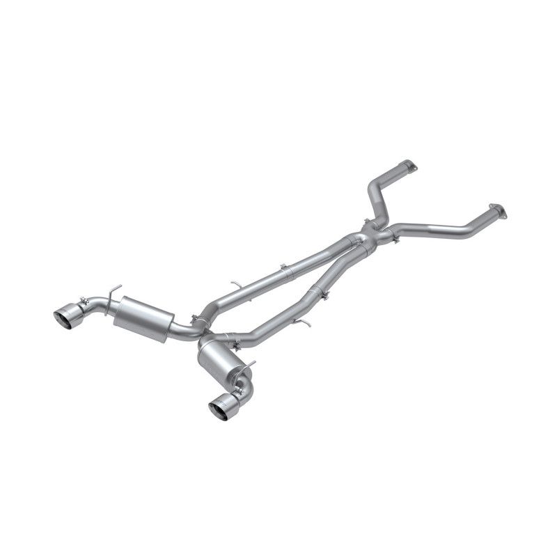 MBRP Pro Series 3" Cat-Back Exhaust System, Dual Rear Exit w/ 4.5"  Stainless Steel Tips - Infiniti Q60 3.0L RWD / AWD VR30DDTT