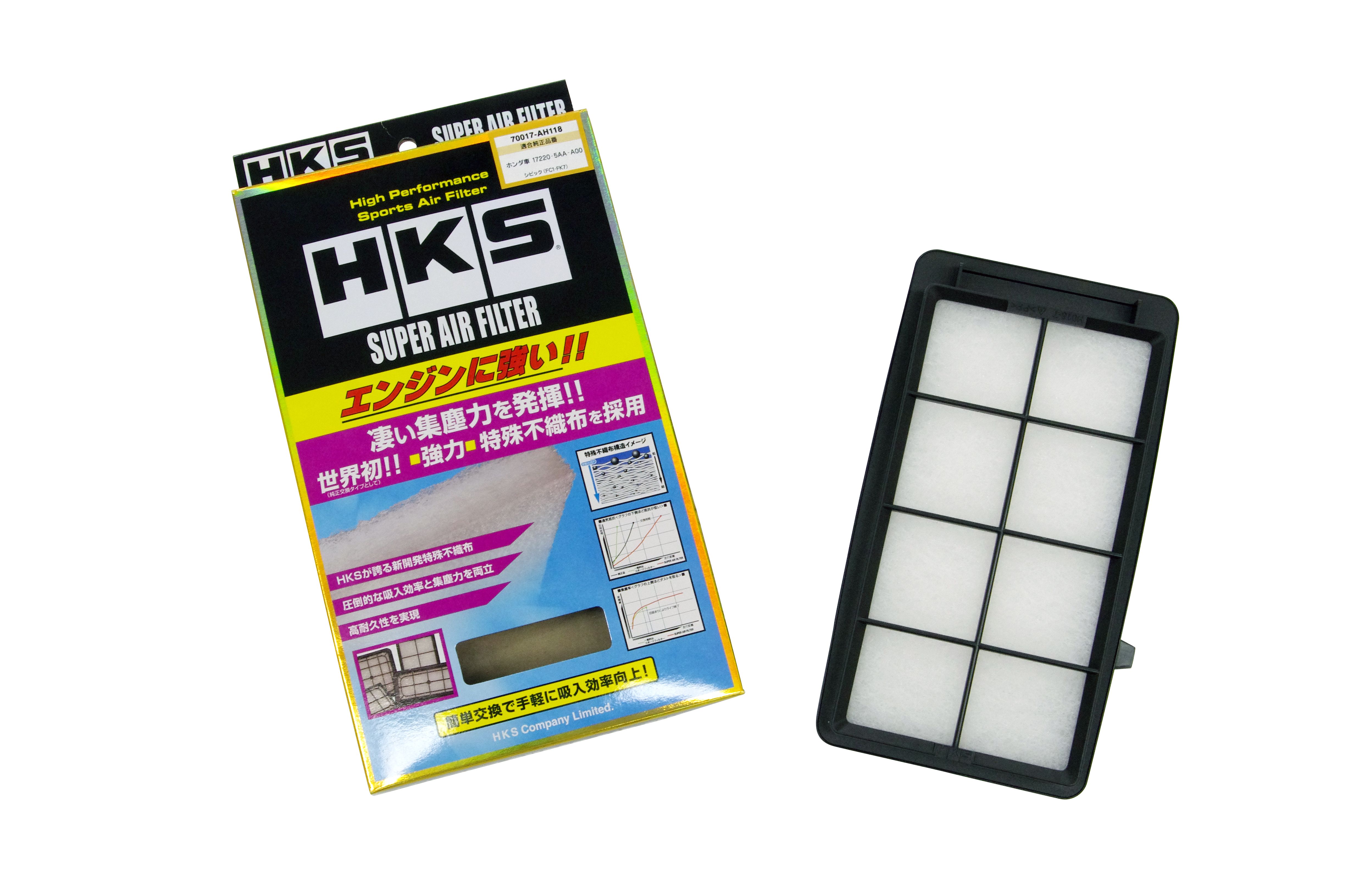 HKS Super Air Filter - Honda Civic 17+, CR-V 18+ L158 Turbo
