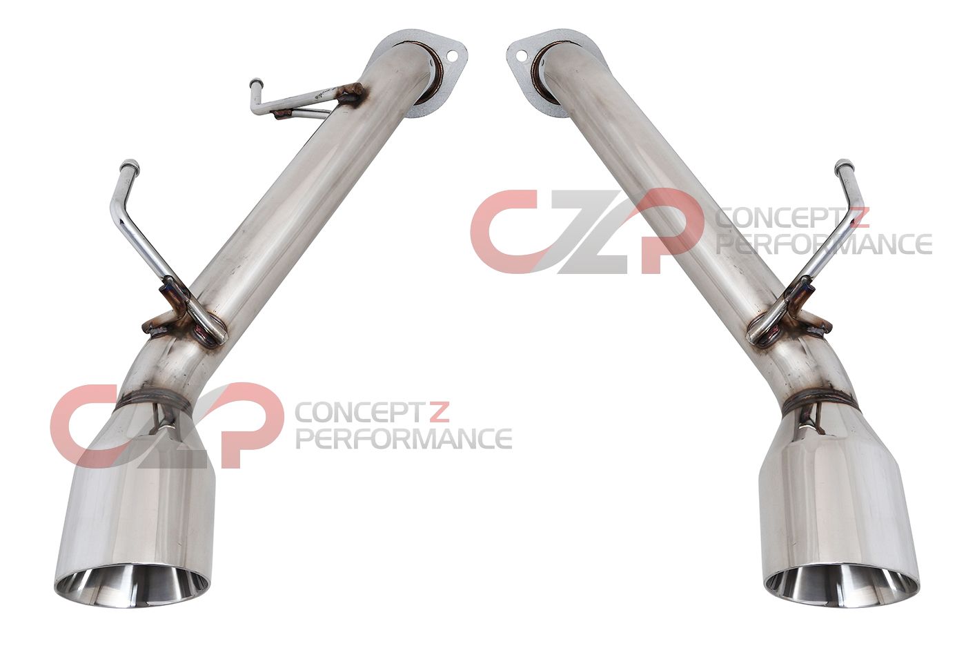 Top Speed Pro-1 Axle Back Exhaust System, Stainless Steel w/ Bevel Tips - Infiniti Q50 Sedan V37