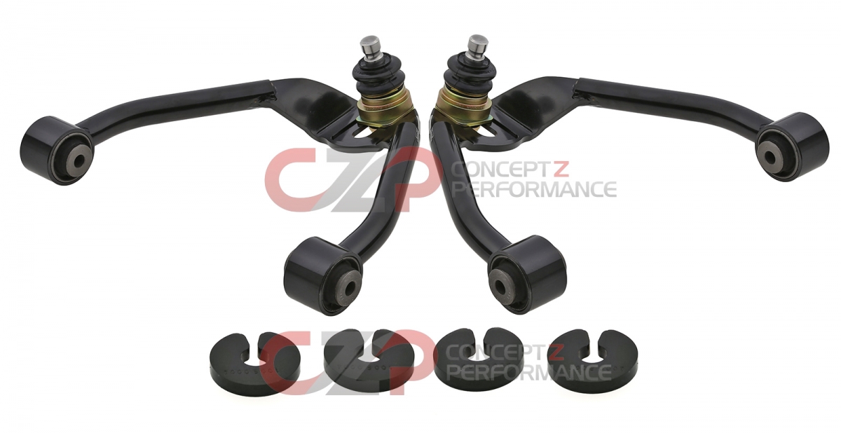 SPC Performance Front Adjustable Upper Camber Control Arms - Nissan 370Z / Infiniti G35 G37 Q40 Q50 Q60