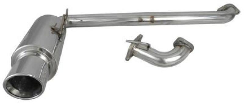 Injen 11 Scion tC 60mm 304SS Axle-Back Exhaust - SS Resonated T w/ Rolled Lip - Injen embossed logo