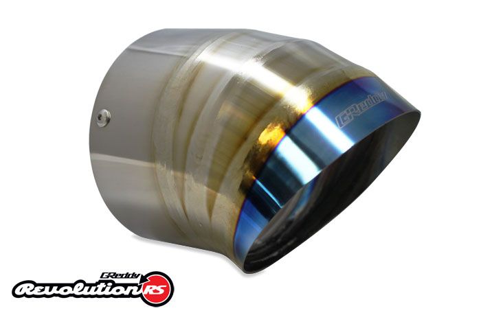 Greddy Titanium Turndown Universal Dia. 115 x Len. 150mm Tip, Burnt Finish (for Revolution RS / RS-TI / RS-Race)