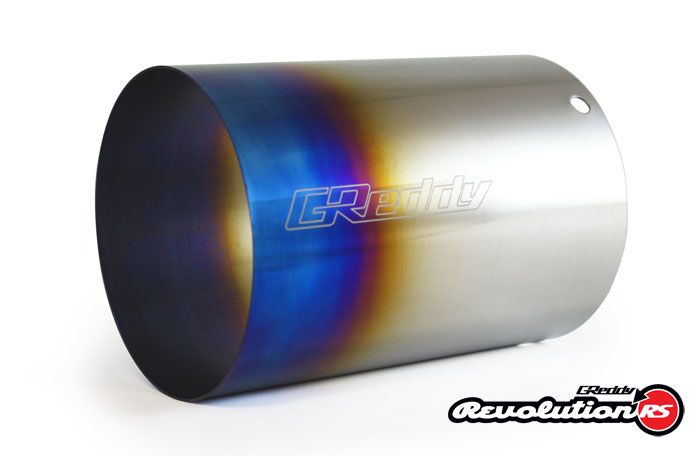 Greddy Titanium Optional Universal Dia. 115 x Len. 170mm Tip, Burnt Finish (for Revolution RS 160mm Dia. / RS-TI / RS-Race)