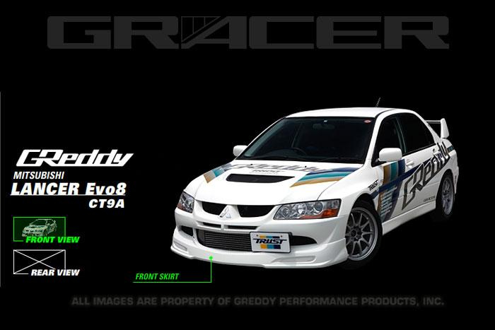 Greddy 03-05 Mitsubishi Evolution VIII Urethane Front Lip Spoiler